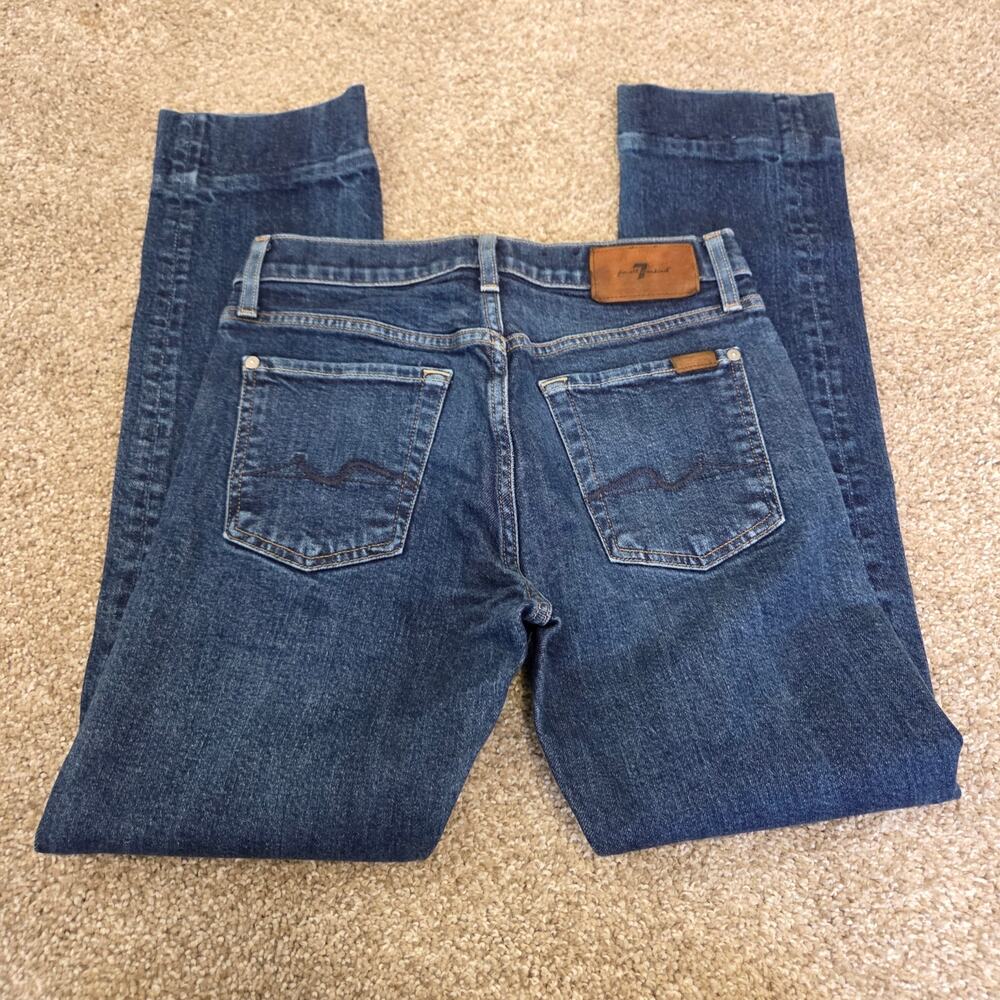 7 For All Mankind "The Straight" Jeans Woman's Size 28 x 30 Hemmed